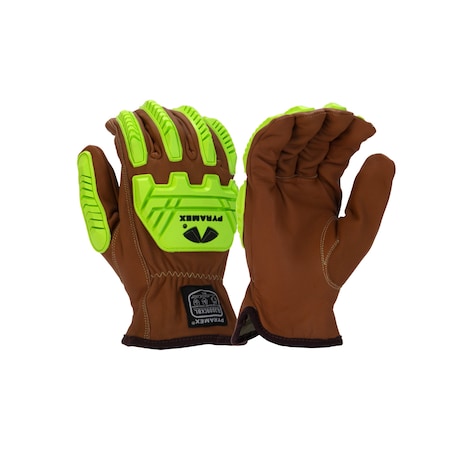 Pyramex Drivers Gloves, FR Treated Thermoplastic Rubber; Premium Grain Goatskin, White, XL 1 PR GL3009CKBXL